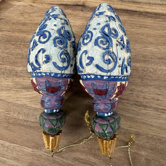 Jim Shore Heartwood Creek 118703 Ornaments Set of 2 2004 Quilt Scrollwork Retire - Picture 5 of 8